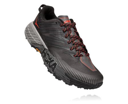 Hoka One One Speedgoat 4 - Tenis Corrida Largos Homem Cinzentas Escuro / Cinzentas Escuro | PT-yI8ZE